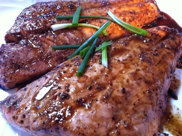 grilled salmon