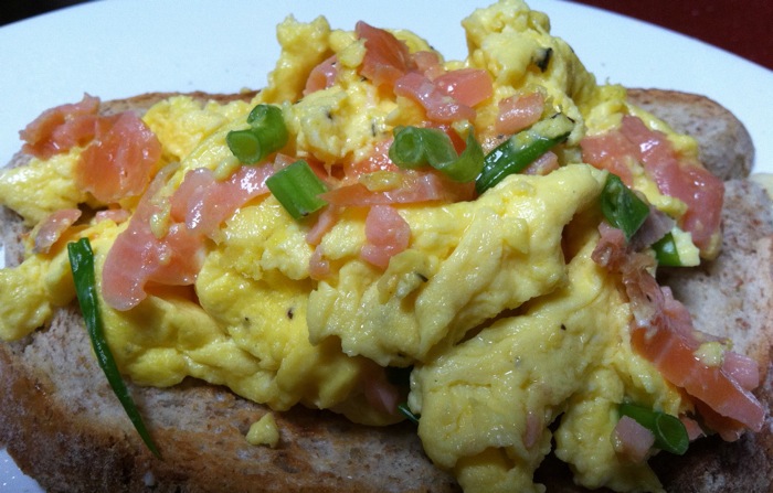 smoked salmon and&nbsp;eggs