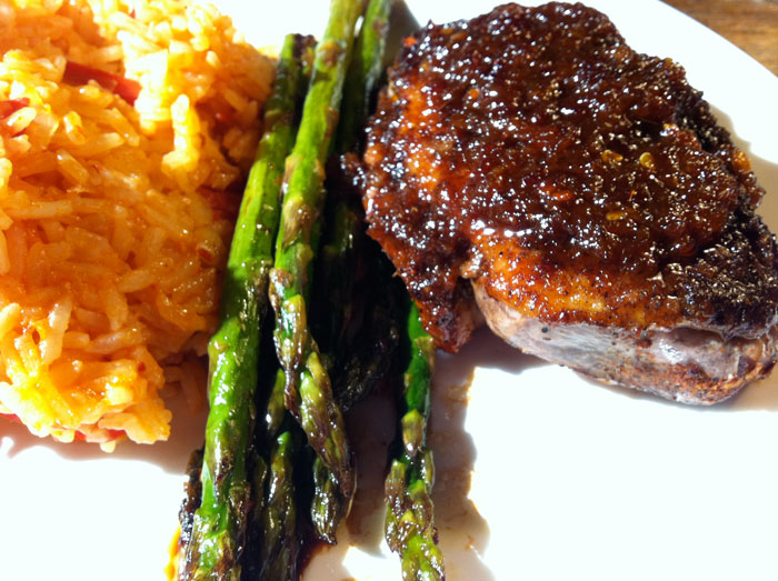 spicy grilled duck breast