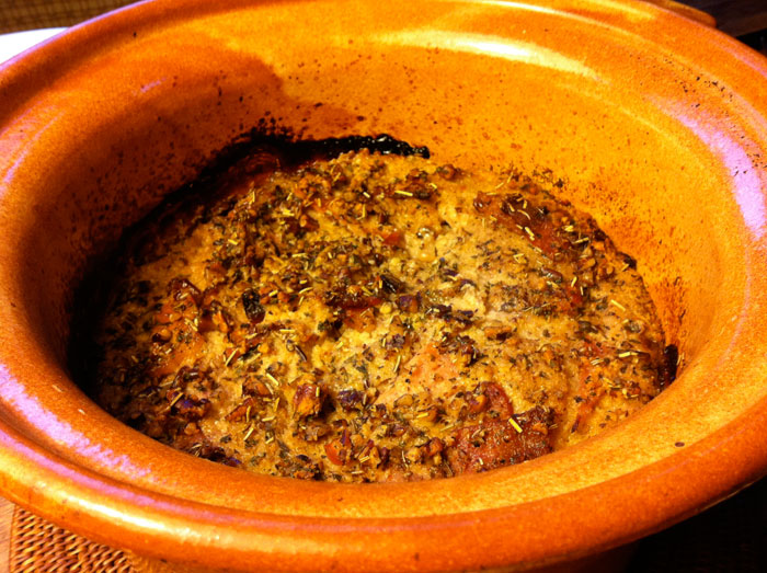 rabbit baked in breadcrumbs and&nbsp;milk