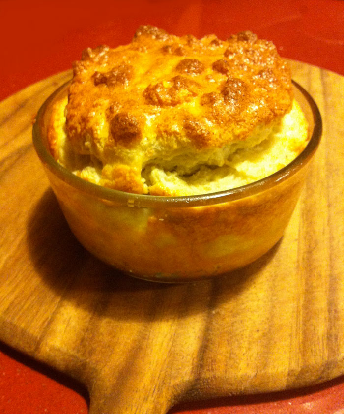 blue cheese soufflé + exotic&nbsp;mushrooms