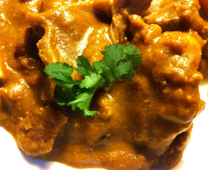 goat curry in a lentil&nbsp;sauce