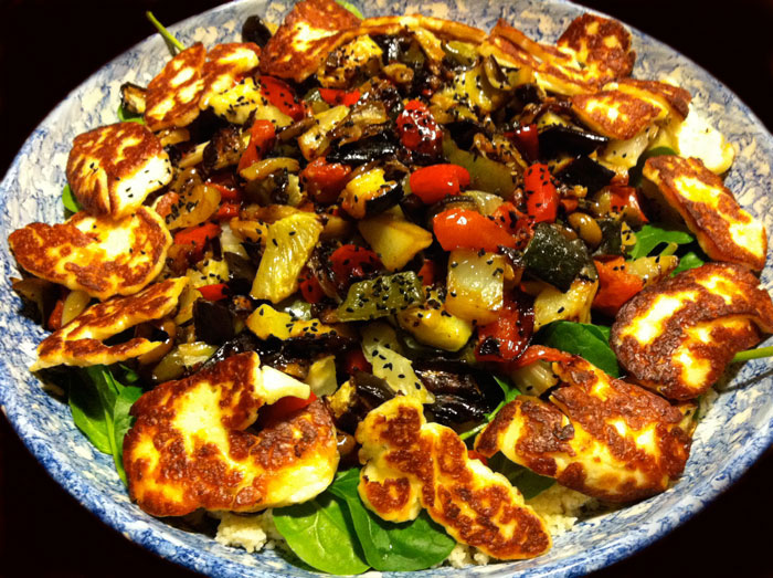 roasted vegetable and couscous&nbsp;platter