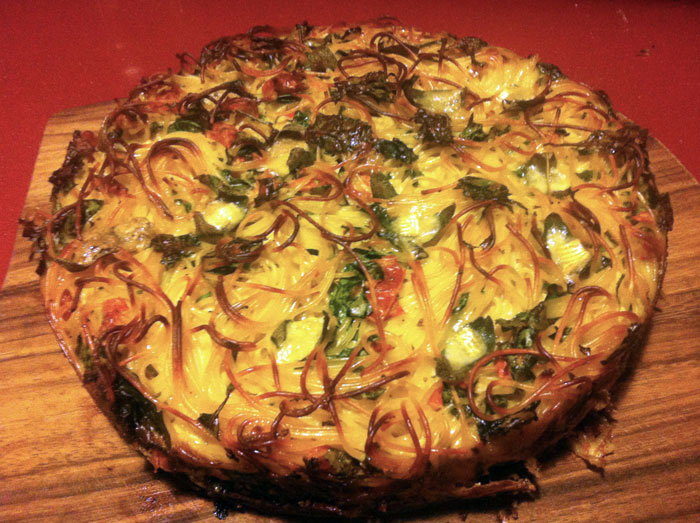 spaghetti cake