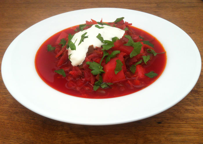hot borscht