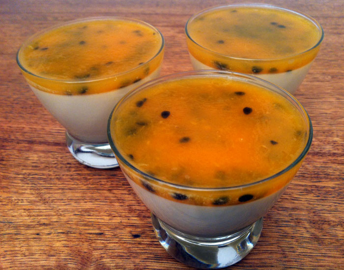 passionfruit panna cotta