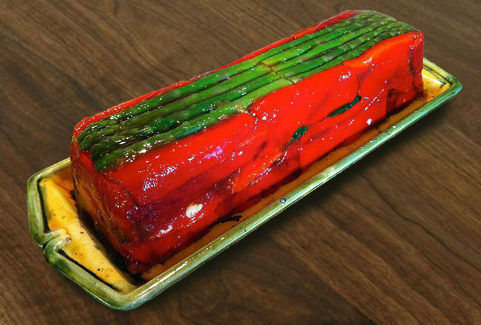 grilled vegetable and ricotta&nbsp;terrine