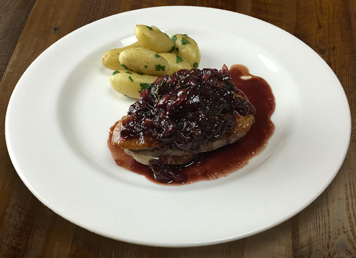 duck breast with sour cherry&nbsp;sauce