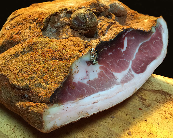 home-made prosciutto