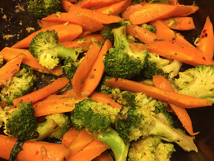 broccoli-and-cqrots-with-chilli-and-lemon