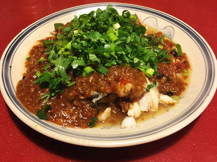 steamed fish with spicy&nbsp;sauce