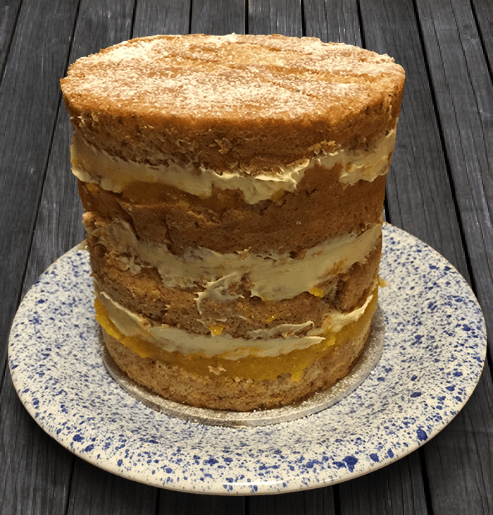 hazelnut, apricot and mascarpone layer&nbsp;cake