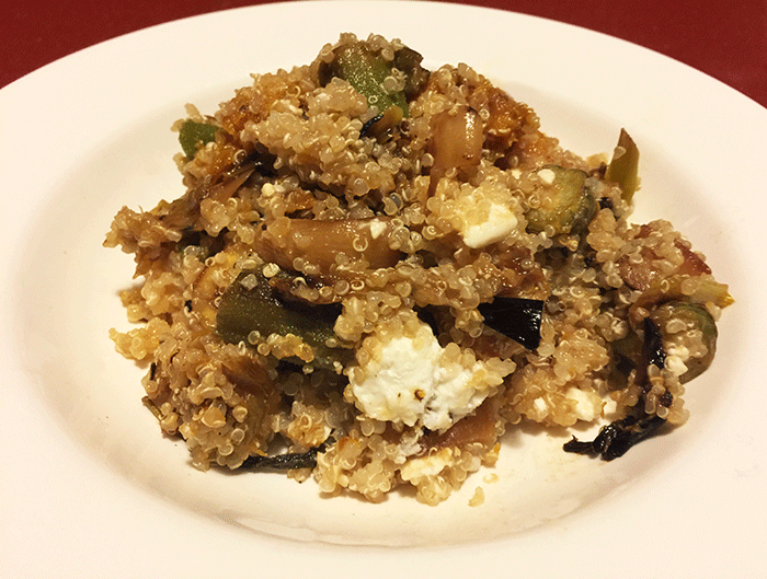 warm vegetable and quinoa&nbsp;salad