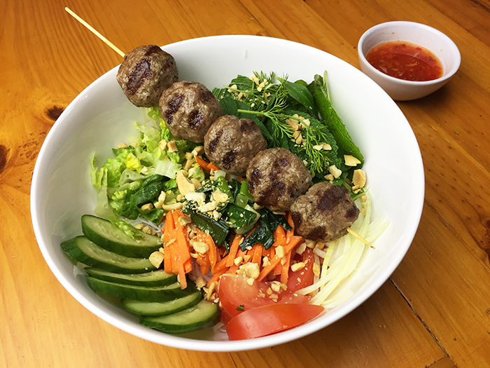 bún-chả with bbq pork&nbsp;balls