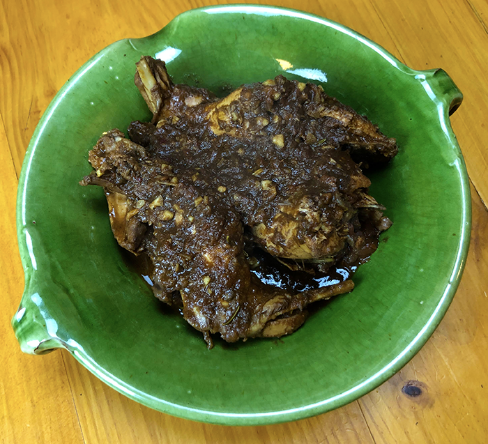 rabbit in a chocolate&nbsp;sauce