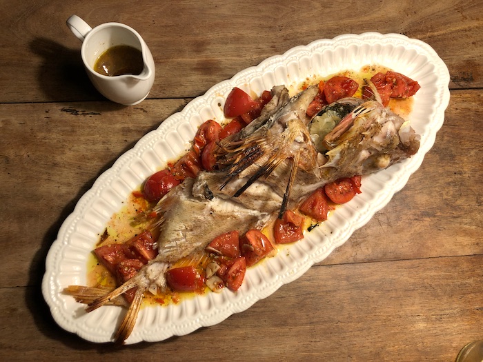 baked whole fish