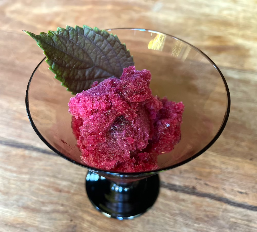 perilla (shiso) granita