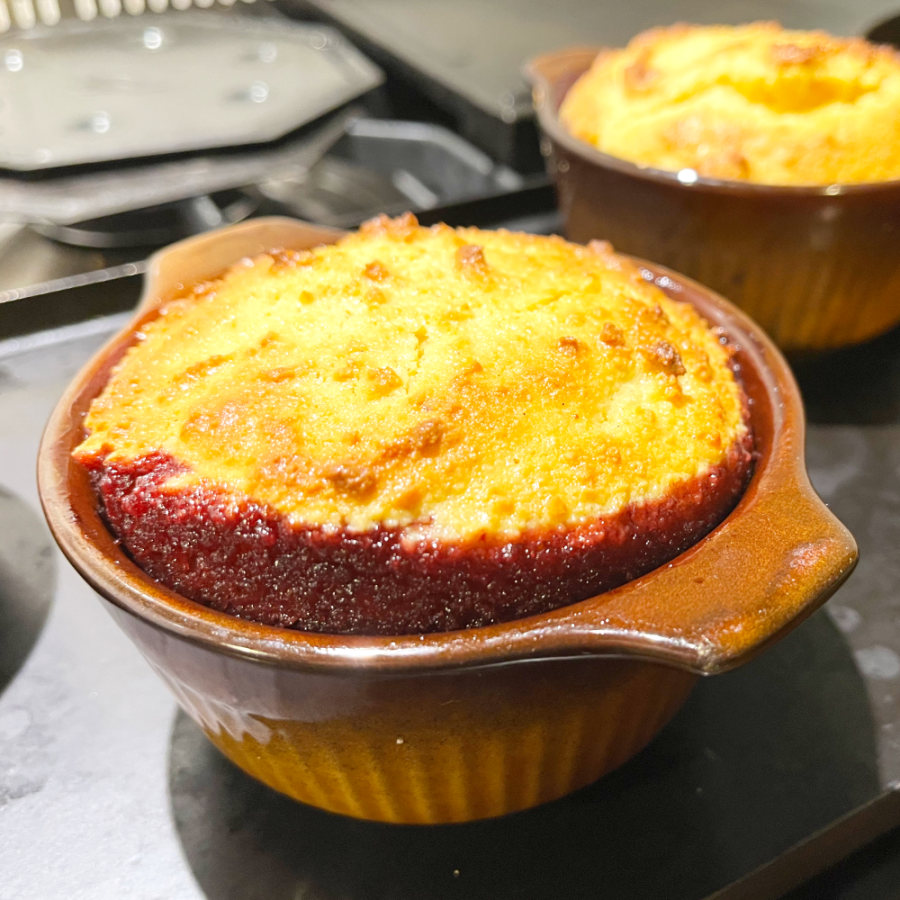 individual flourless almond and berry&nbsp;cakes