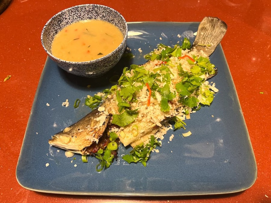 Balinese baked fish + asinan&nbsp;sayur