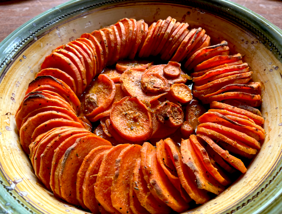 roasted sweet potato&nbsp;spiral