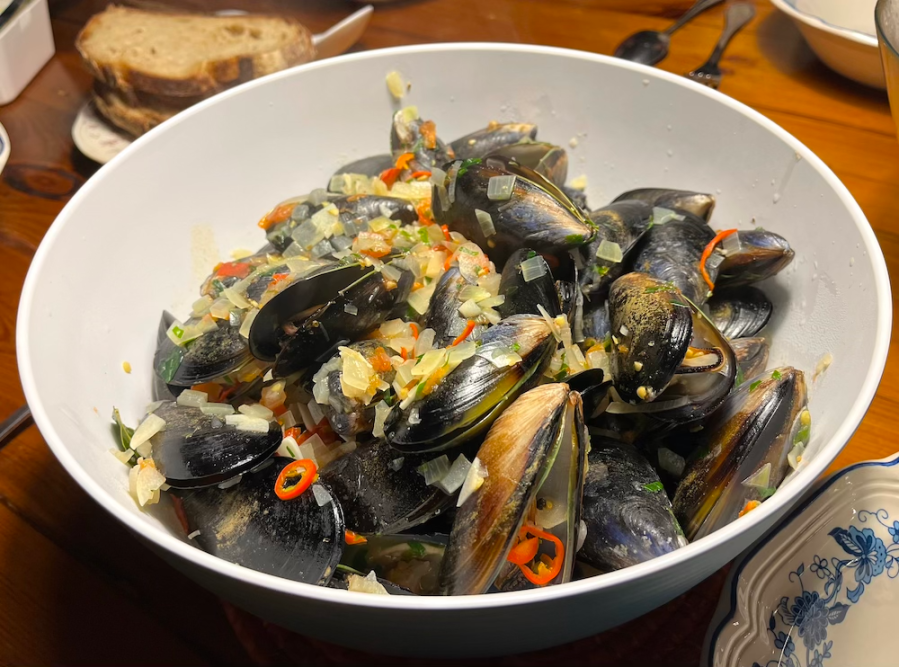 mussels with chilli