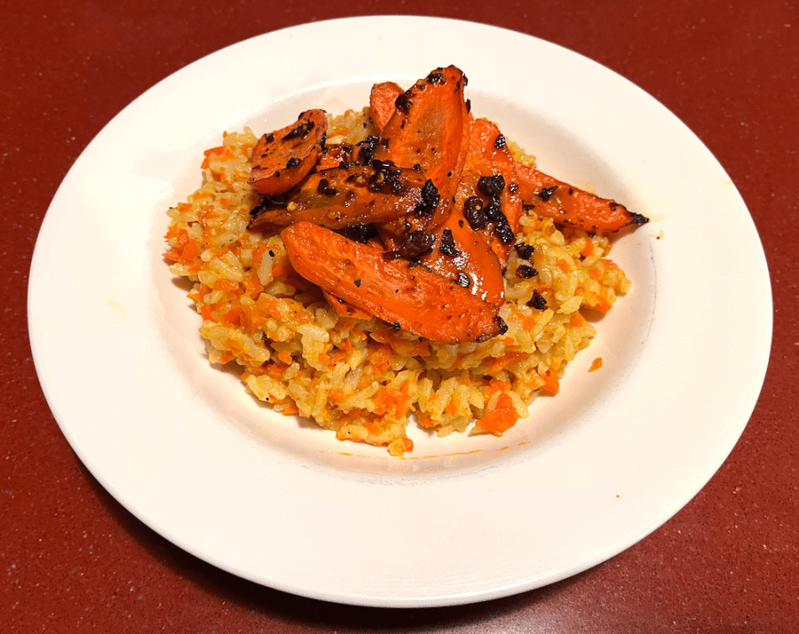 carrot risotto with&nbsp;chilli
