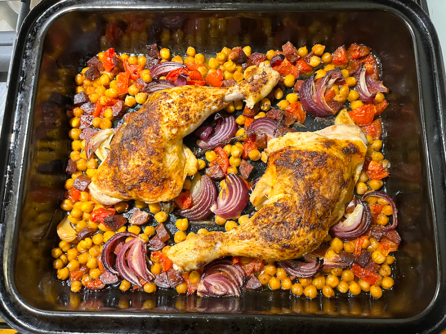 chicken and chick pea tray&nbsp;bake