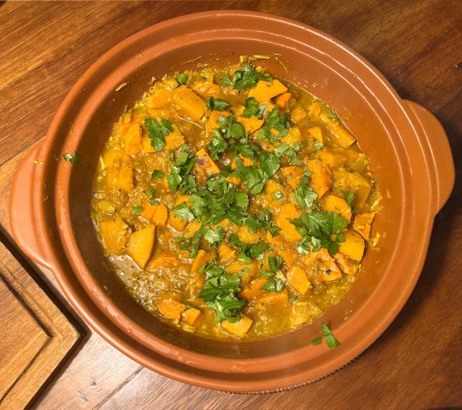 pumpkin and sweet potato&nbsp;tagine