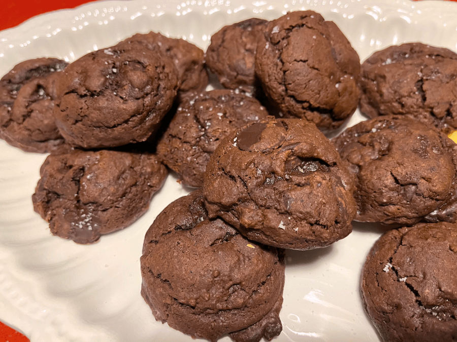 triple chocolate buckwheat&nbsp;cookies