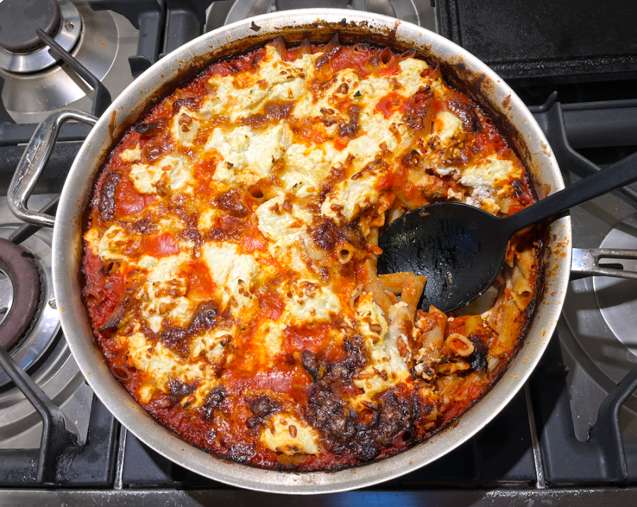 sausage and ricotta pasta&nbsp;bake