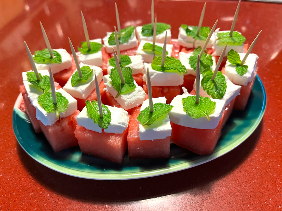 watermelon and feta&nbsp;bites