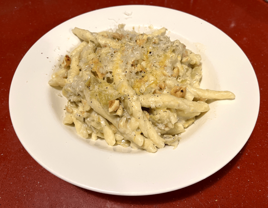 artichoke and hazelnut&nbsp;pasta