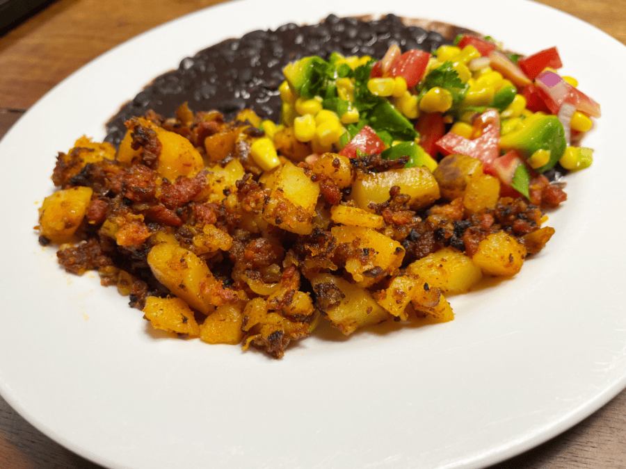 potatoes with chorizo