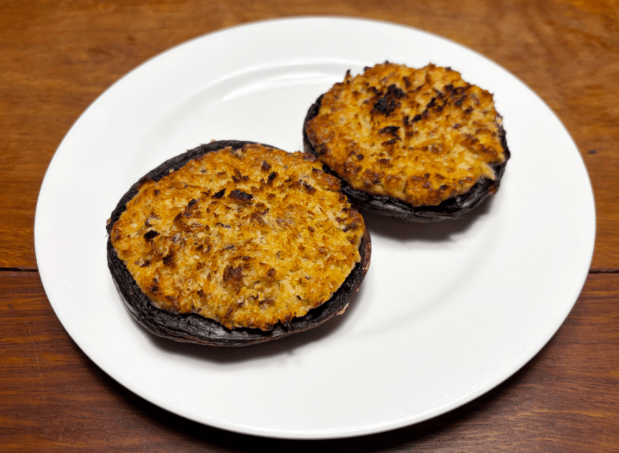 mushrooms stuffed with goat&nbsp;cheese